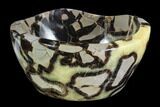 Polished Septarian Bowl - Madagascar #95117-2